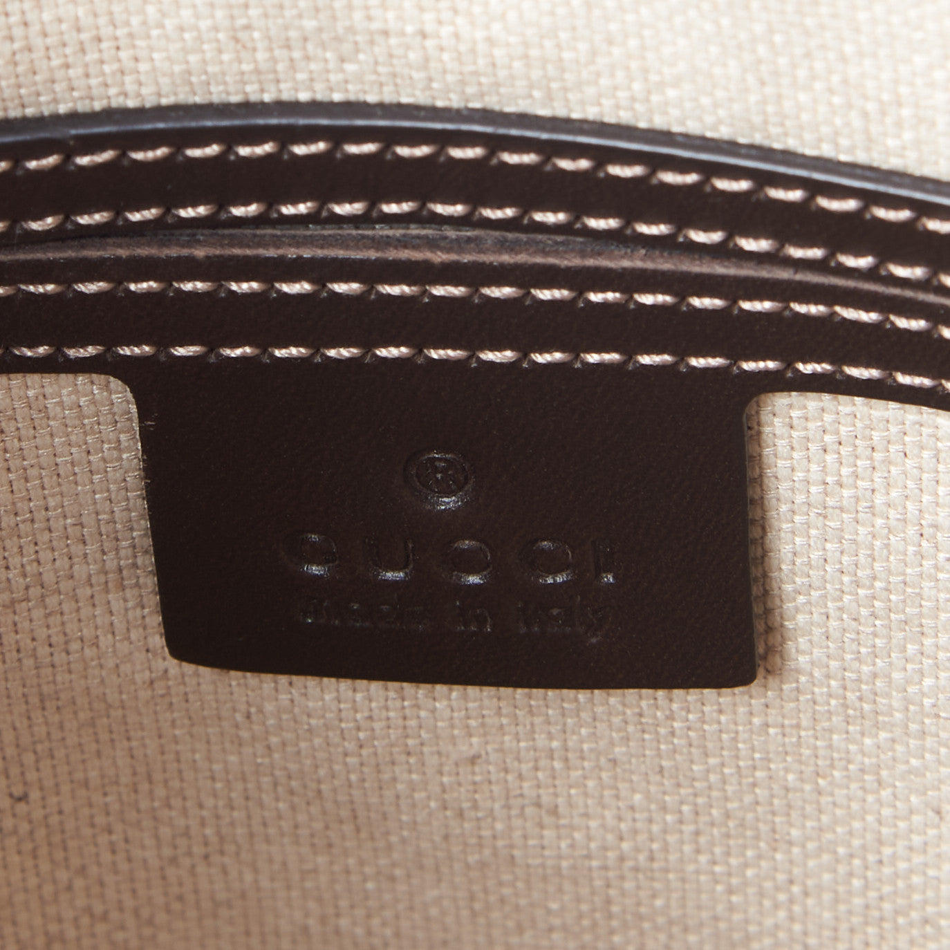 GG Supreme Monogram Selleria Calfskin Small Flat Side Zip Messenger Bag Beige Ebony Cocoa Dark Chocolate
