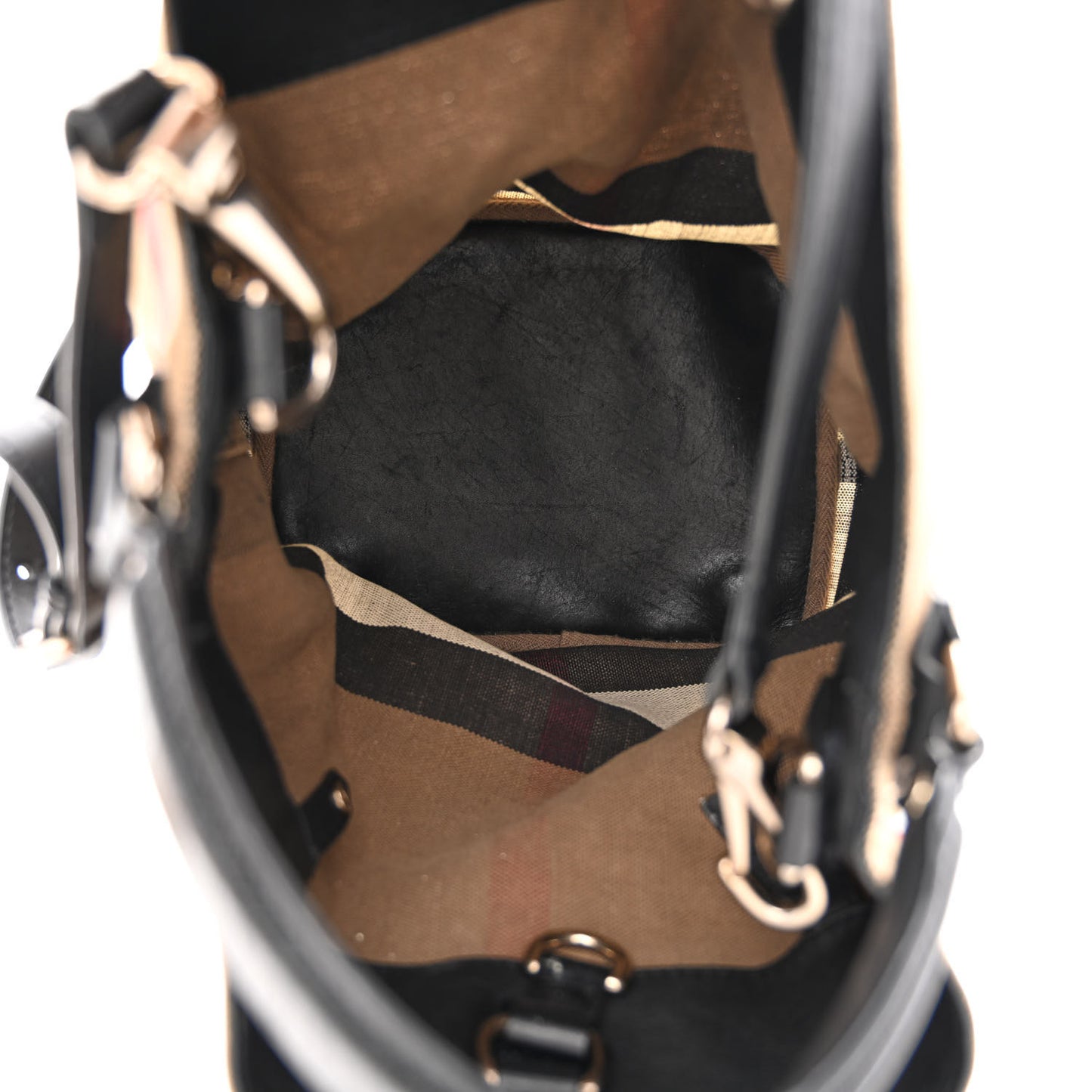 Canvas Mega Check Medium Ashby Hobo Black