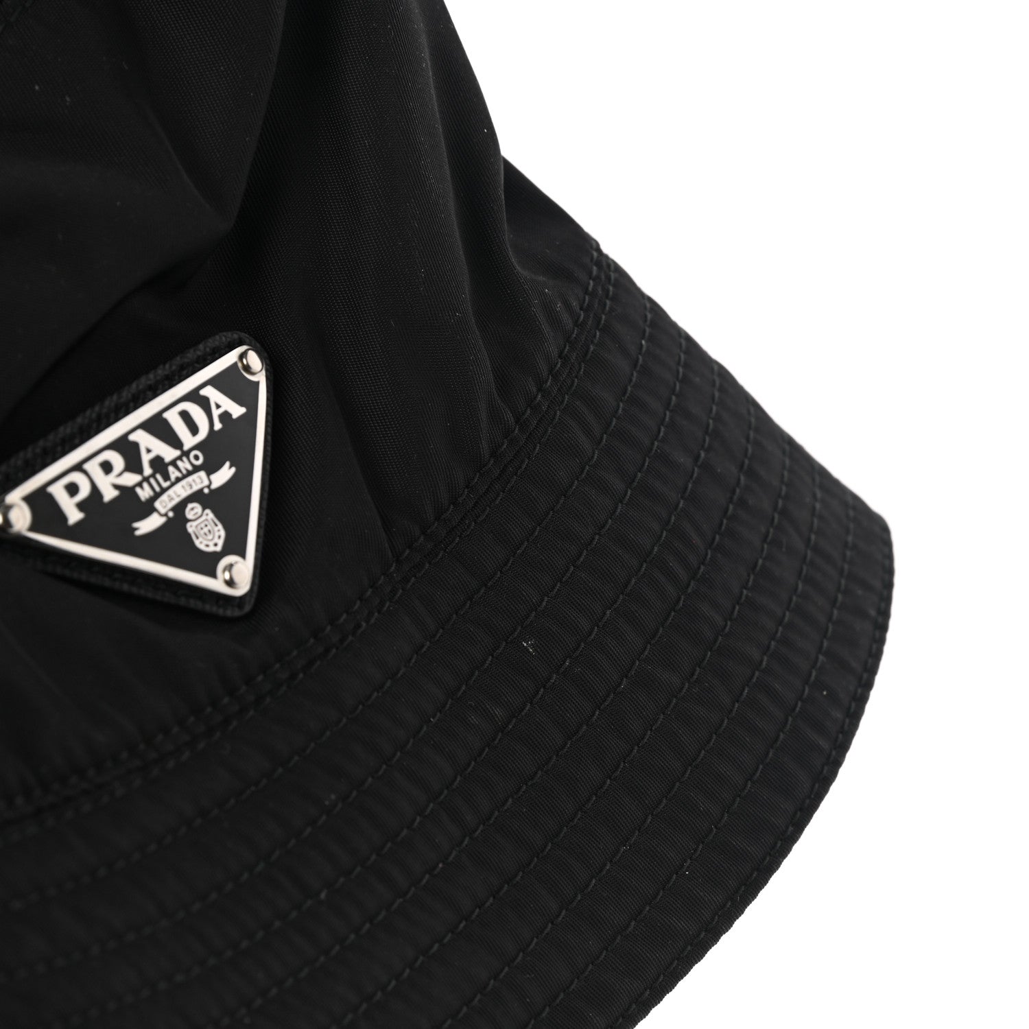 Prada Nylon Bucket Hat S Black 9 of 10