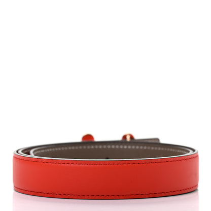 Hermes Swift Epsom 24mm Bubbles H Belt 75 Rouge De Coeur Etoupe 2 of 4
