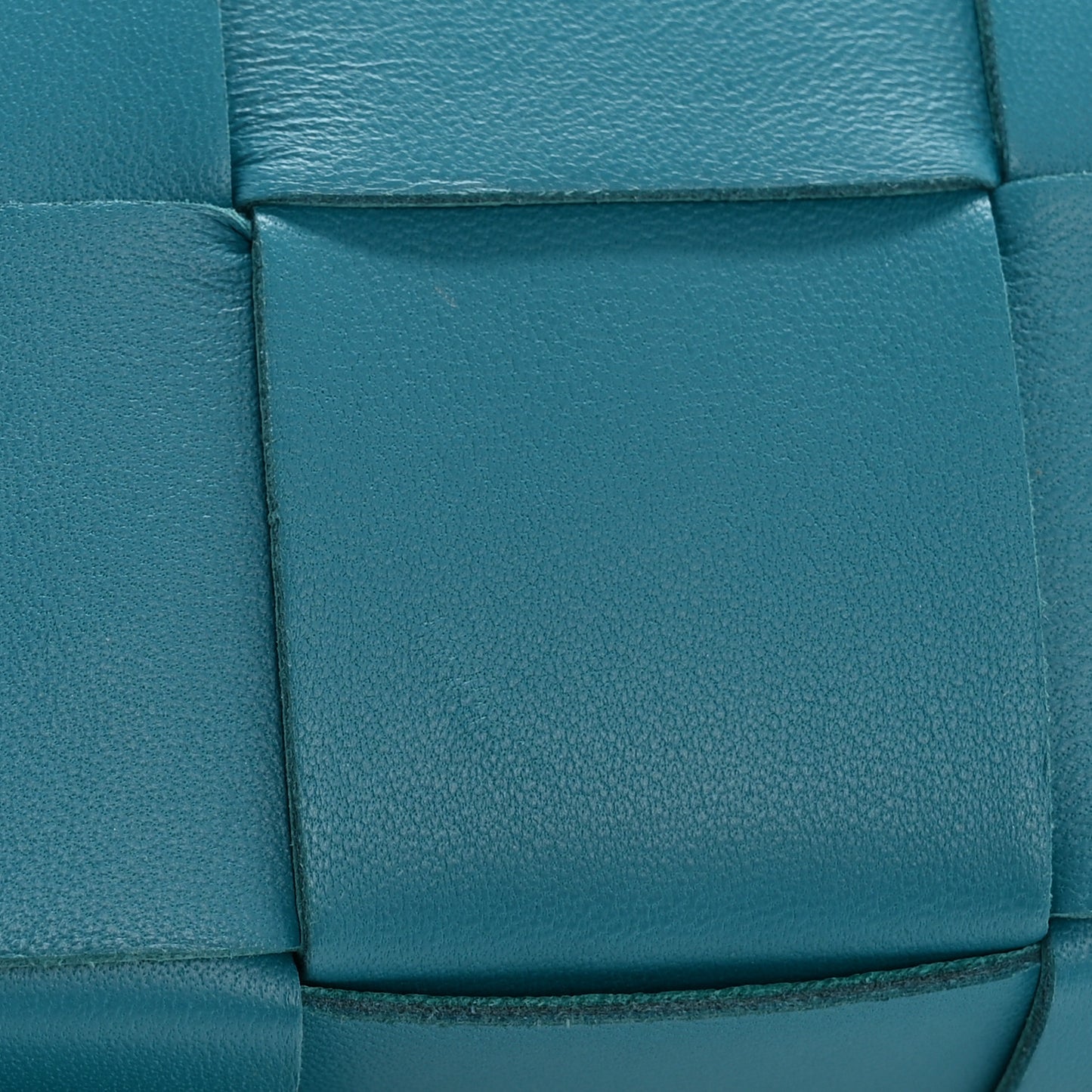 Lambskin Maxi Intreccio Candy Cassette Crossbody Bag Petrol Blue