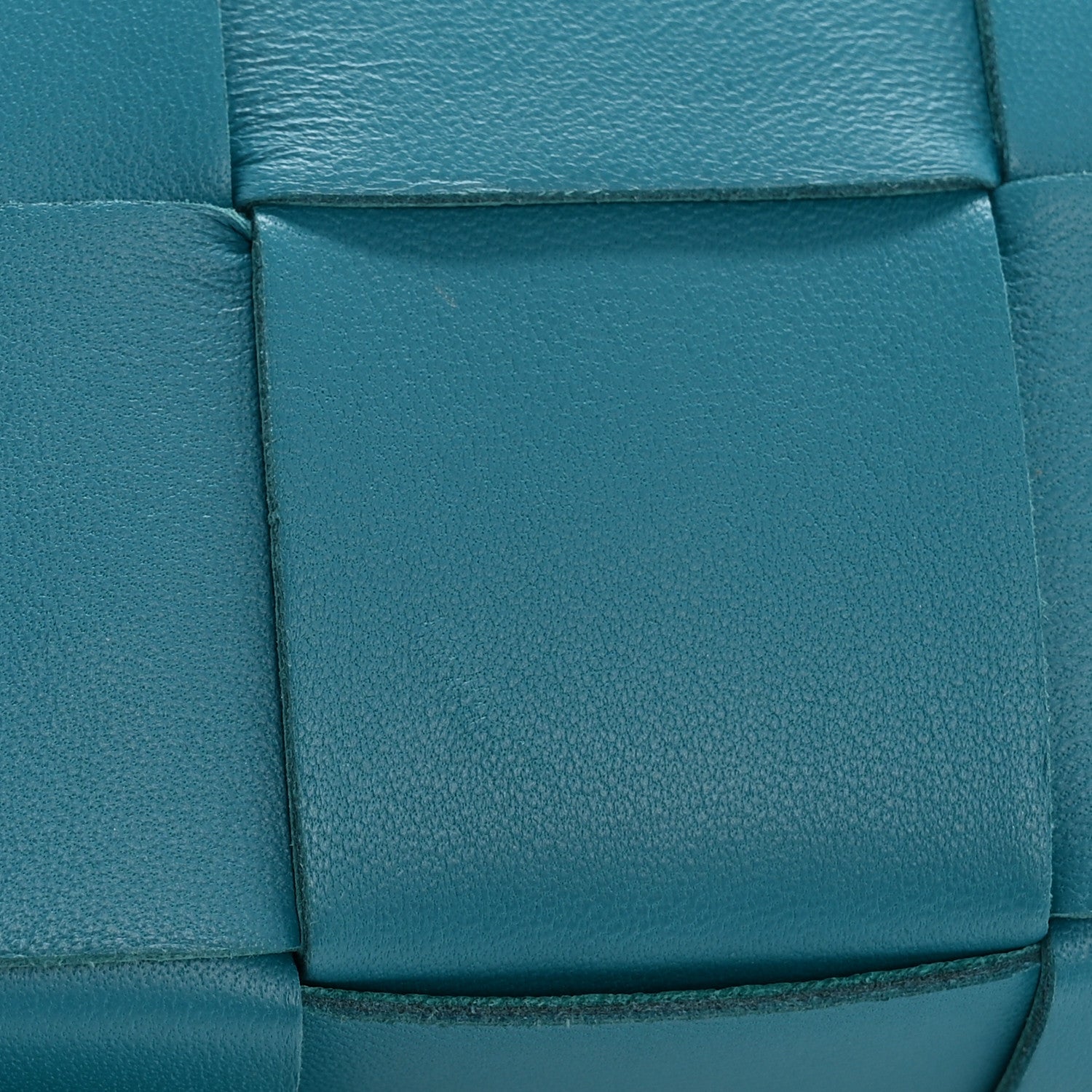 Bottega Veneta Lambskin Maxi Intreccio Candy Cassette Crossbody Bag Petrol Blue 11 of 11