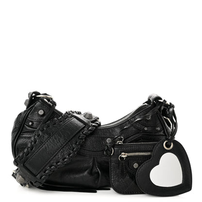 Balenciaga Agneau Arena Le Cagole Shoulder Bag XS Black 1 of 9