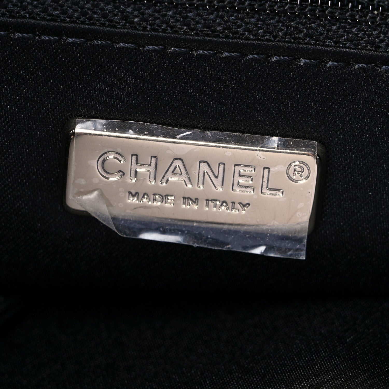 Chanel Sequin Drawstring Tote Blue Black Multicolor 5 of 8
