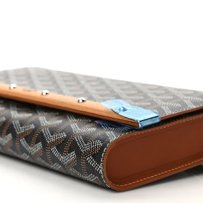 Goyard Goyardine Monte Carlo Bois Clutch With Strap Black Gold 8 of 9