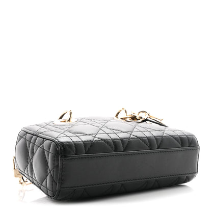Christian Dior Lambskin Cannage Micro Lady D-Joy Black 4 of 10