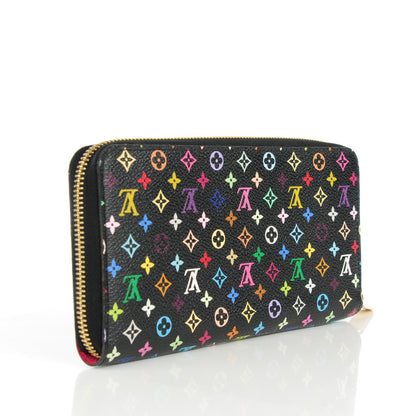 Louis Vuitton Monogram Multicolor Zippy Wallet Black Grenade 3 of 8