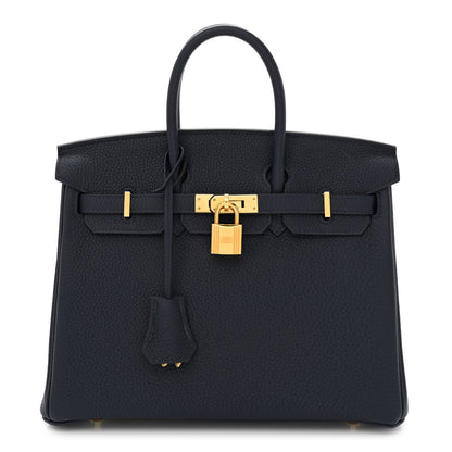 Hermes Togo Birkin 25 Bleu Nuit 1 of 13