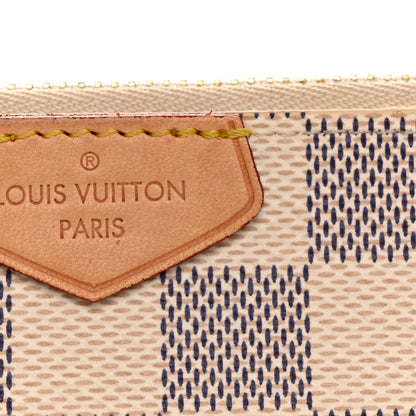 Louis Vuitton Damier Azur Double Zip Pochette 10 of 17