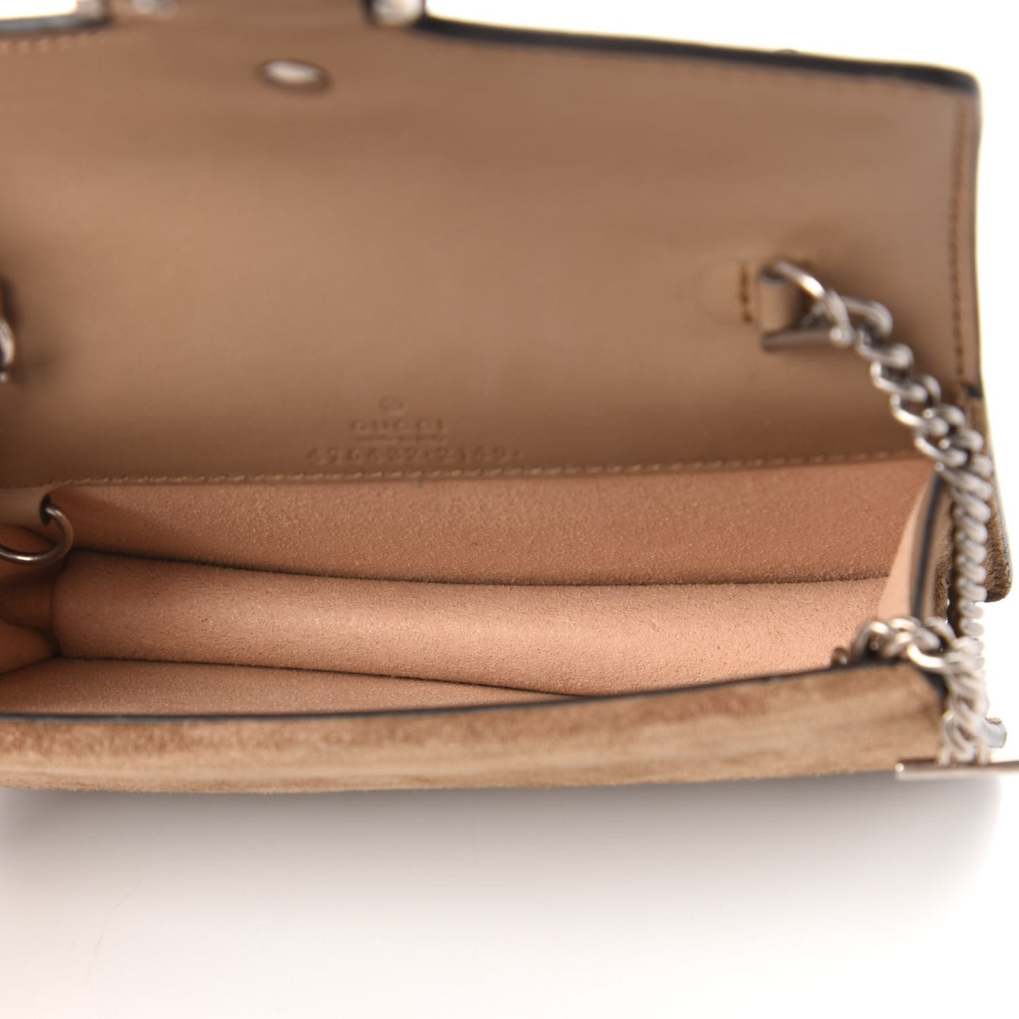 GG Supreme Monogram Super Mini Dionysus Shoulder Bag Taupe