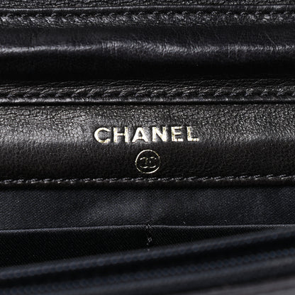 Chanel Nylon Travel Wallet On Chain WOC Black 6 of 9