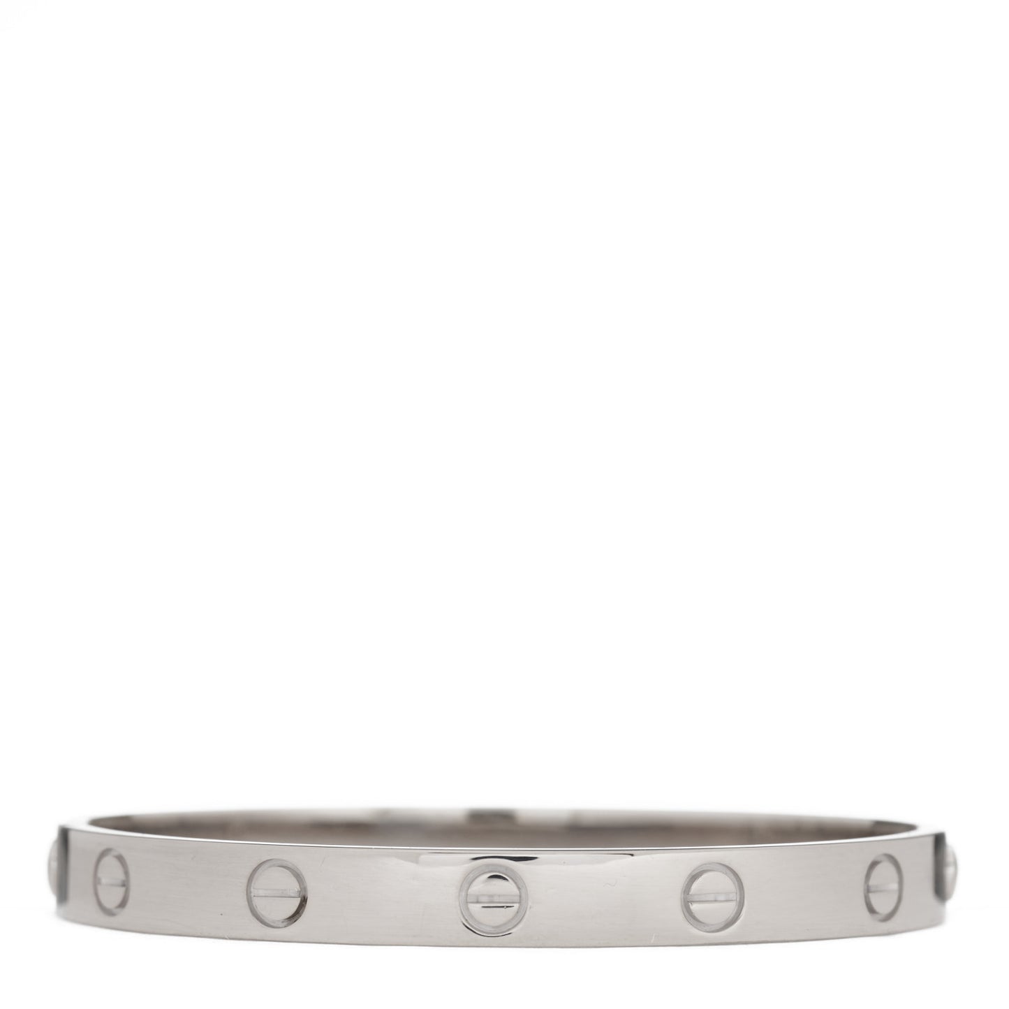 18K White Gold LOVE Bracelet 17