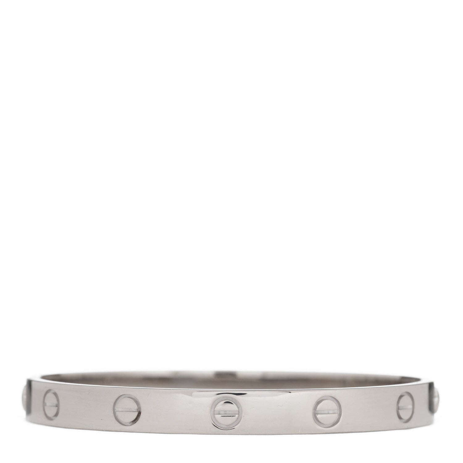 Cartier 18K White Gold LOVE Bracelet 17 1 of 5
