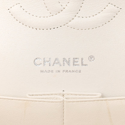 Chanel Caviar Quilted Medium Double Flap White 6 of 12