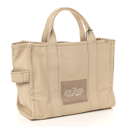 Marc Jacobs Cotton Canvas Medium The Traveler Tote Bag Beige 3 of 10