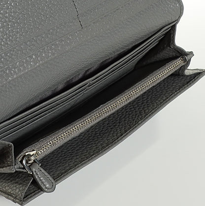 Prada Vitello Daino Flap Continental Wallet Marmo 5 of 9