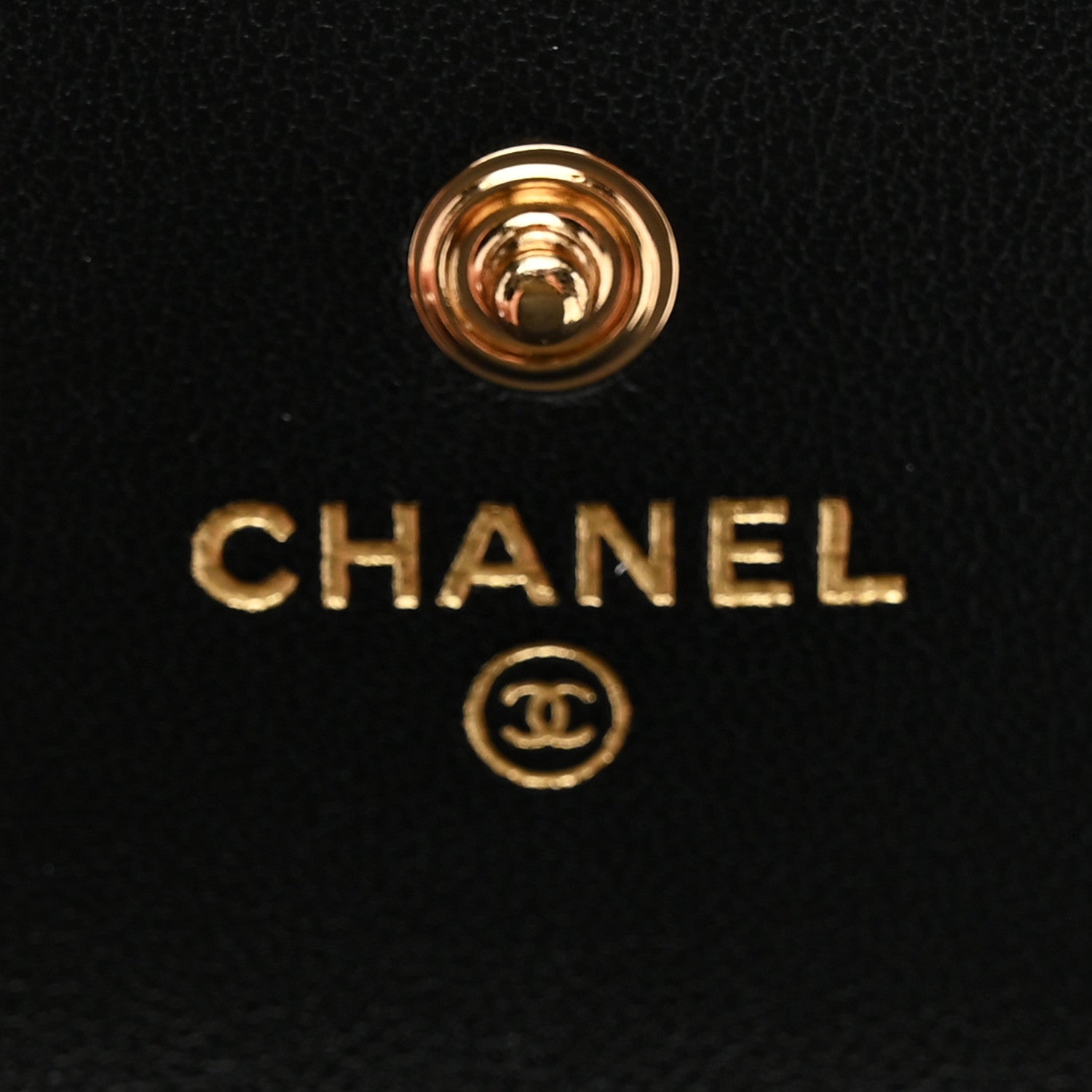 Chanel Calfskin Crocodile Embossed Crococo Flap Wallet Black 6 of 9