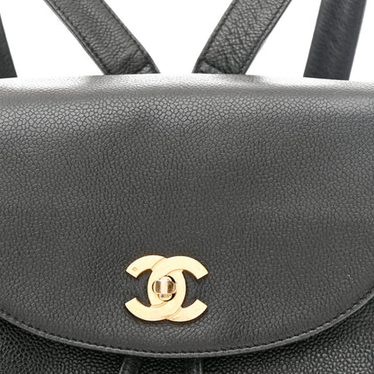 Chanel Caviar CC Backpack Black 8 of 10