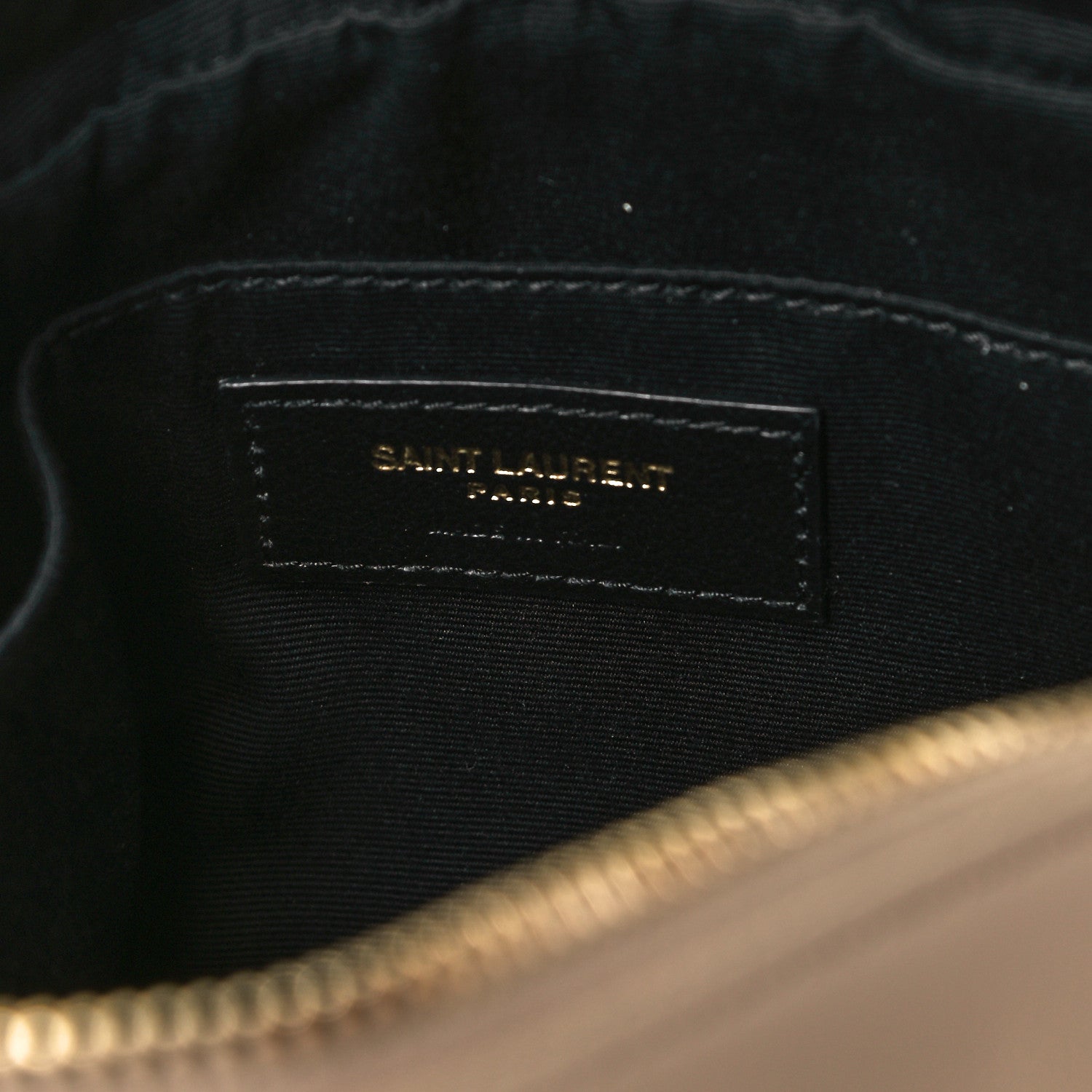 Saint Laurent Calfskin Matelasse Monogram Lou Camera Bag Dark Beige 6 of 7