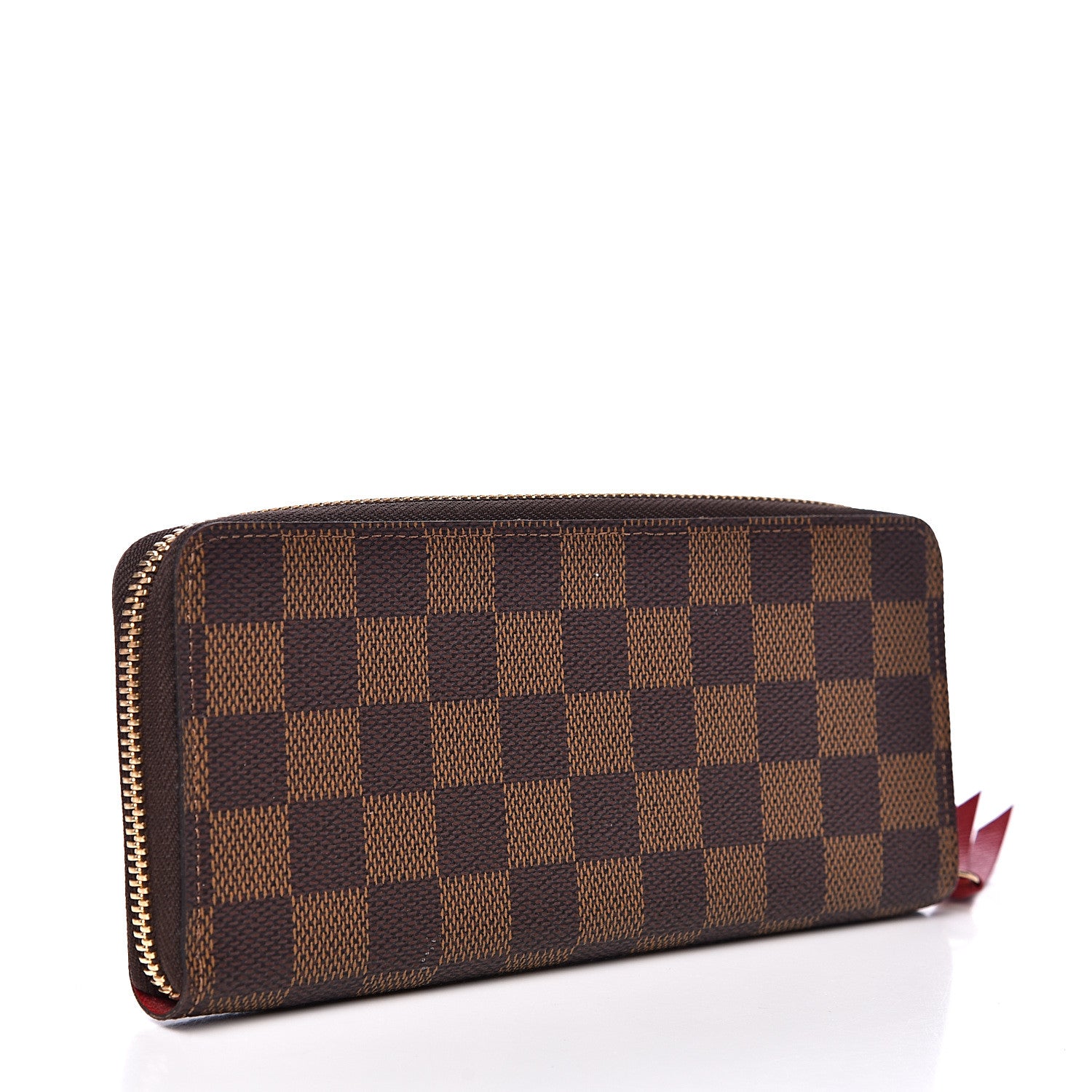 Louis Vuitton Damier Ebene Clemence Wallet Cherry 3 of 8