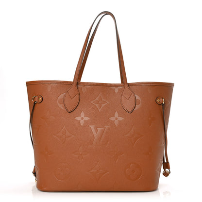 Louis Vuitton Empreinte Monogram Giant Neverfull MM Cognac 1 of 6