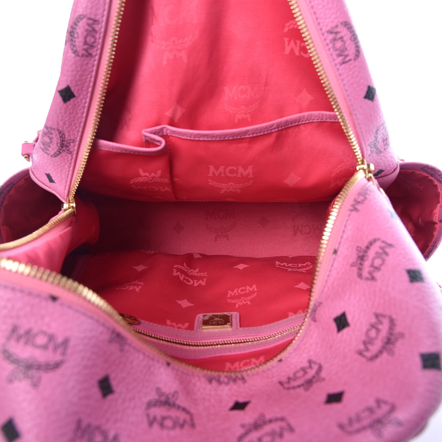 Visetos Studded Medium Dual Stark Backpack Pink