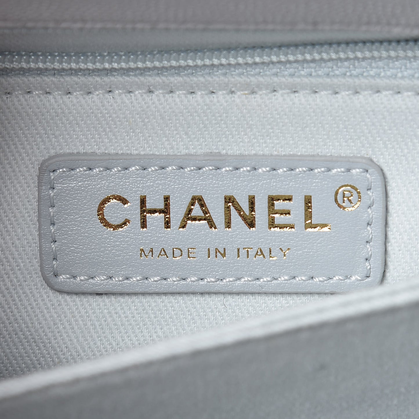 Caviar Quilted Mini Coco Handle Flap Light Grey