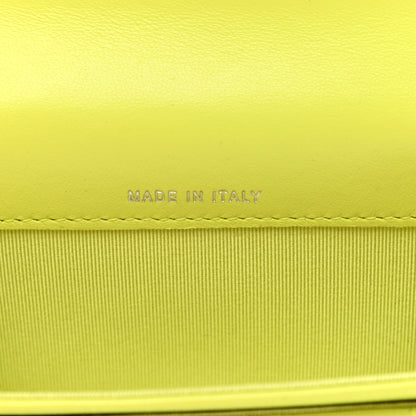 Chanel Lambskin Quilted Flap Card Holder Wallet Yellow 7 of 9