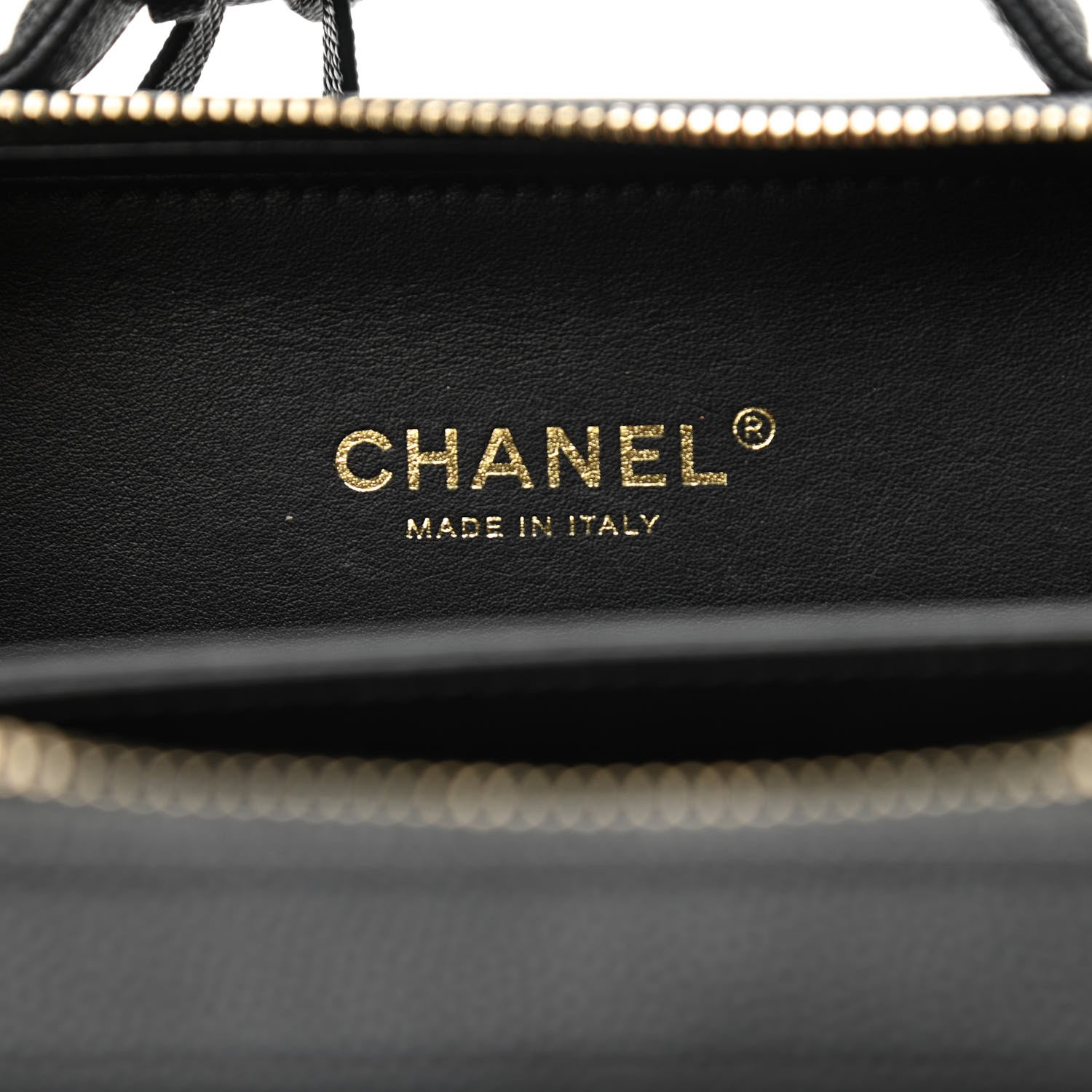 Chanel Caviar Quilted Small CC Filigree Vanity Case Black 6 of 10