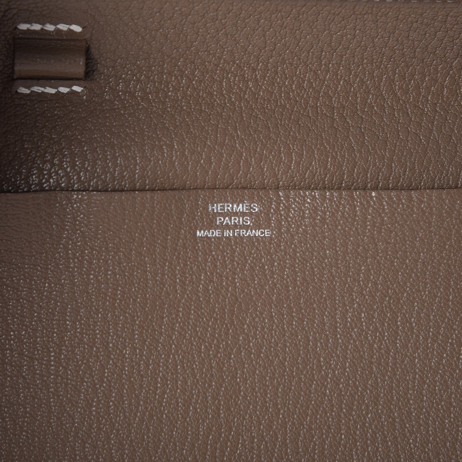 Hermes Chevre Mysore Vision II Zip Agenda Etoupe 6 of 7