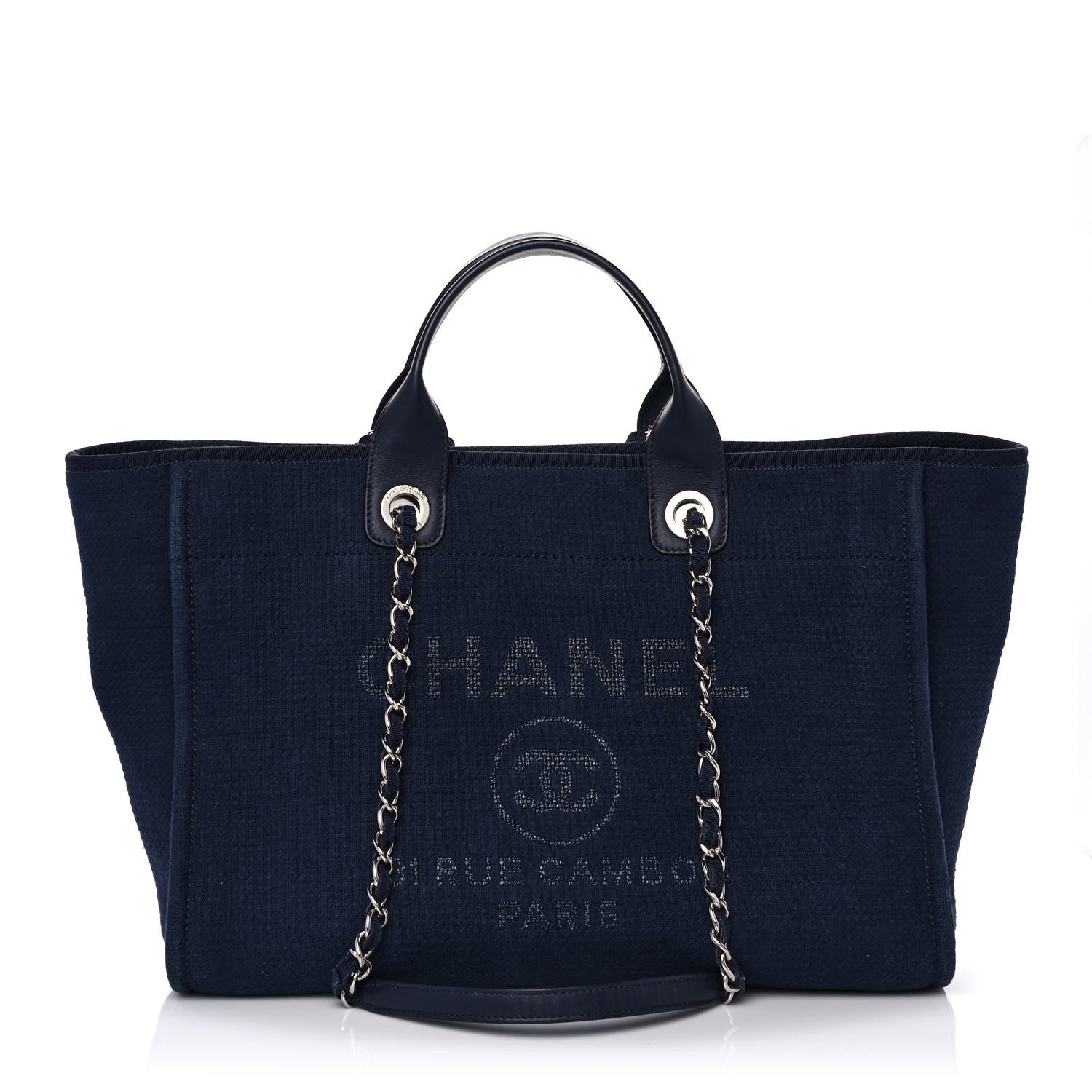 Chanel Mixed Fibers Medium Deauville Tote Black 2 of 11