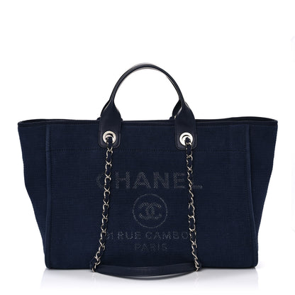 Chanel Mixed Fibers Medium Deauville Tote Black 2 of 11