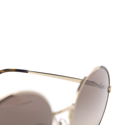 Prada Metal Enamel Oversized Round Sunglasses SPR59X Tortoise Gold 6 of 7