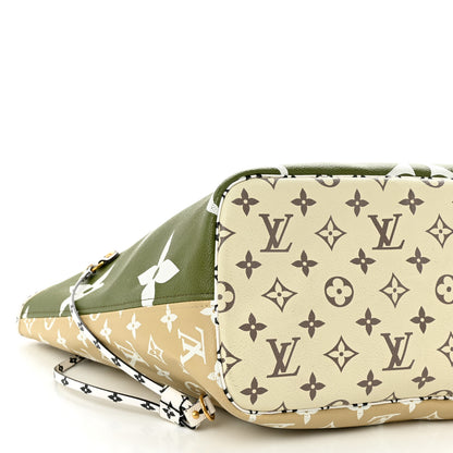 Louis Vuitton Monogram Giant Neverfull MM Kaki 9 of 10