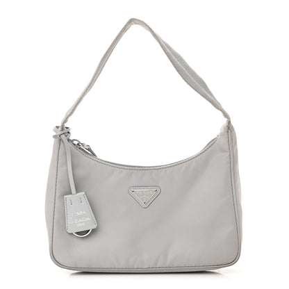 Prada Tessuto Nylon Mini Re-Edition 2000 Bag Fiordaliso 1 of 18