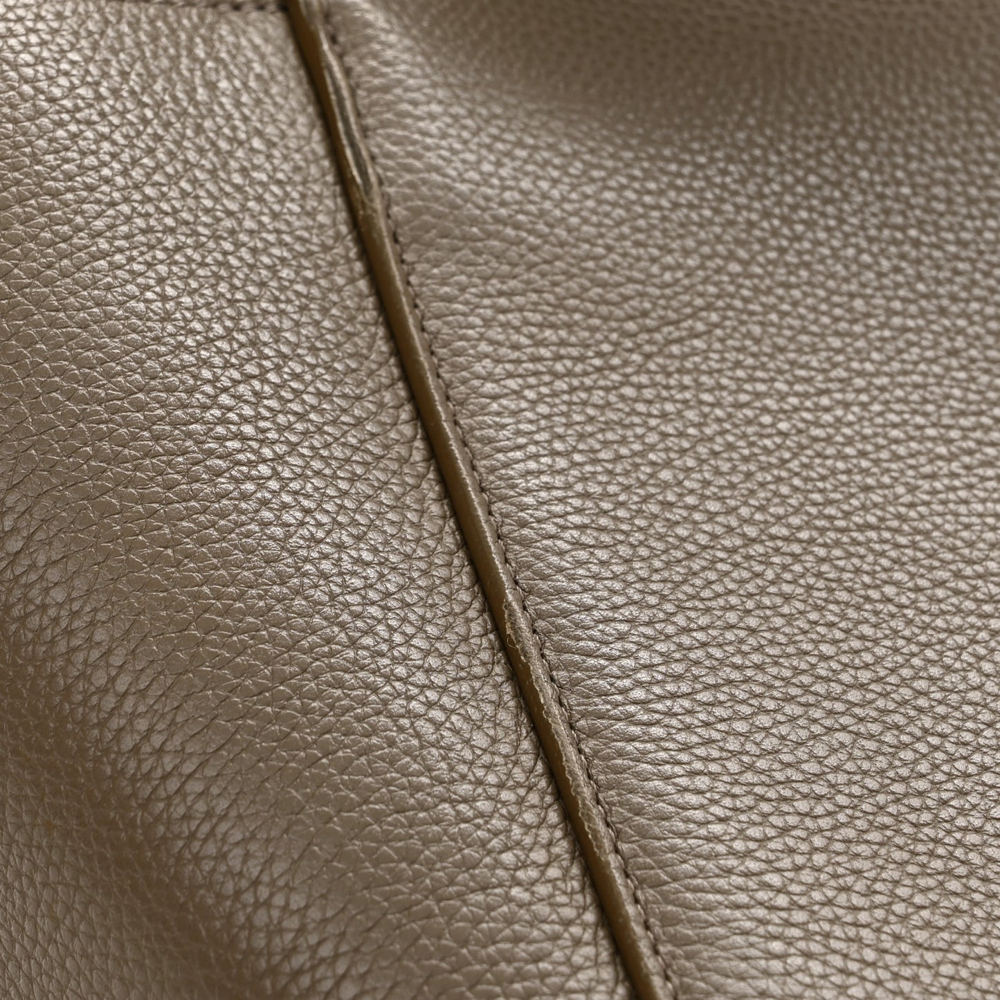 Soft Grained Calfskin Sangle Bucket Bag Taupe