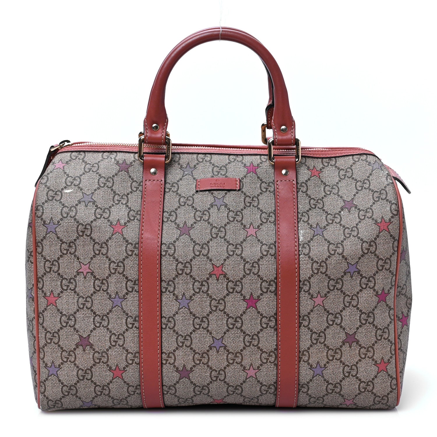 Gucci GG Supreme Stars Medium Joy Boston Pink 1 of 10