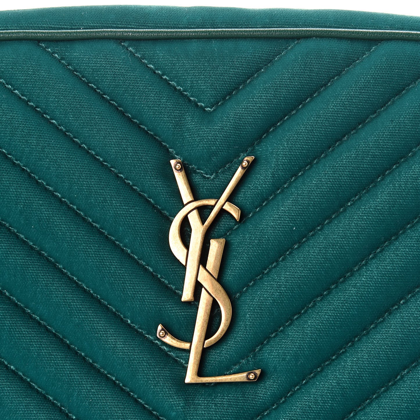 Velvet Matelasse Monogram Lou Camera Bag Deep Malachite