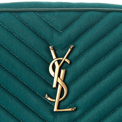 Saint Laurent Velvet Matelasse Monogram Lou Camera Bag Deep Malachite 9 of 9