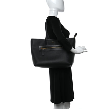 Tom Ford Grained Calfskin East West Medium Zipper Tote Black 2 of 8