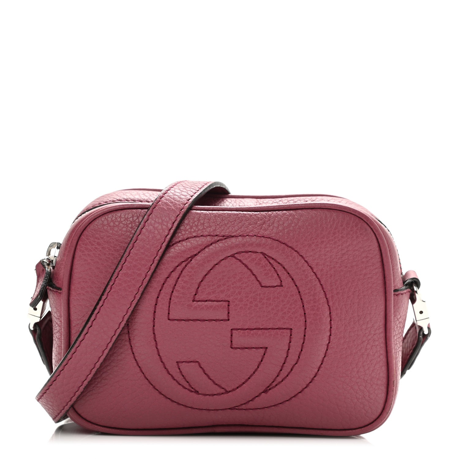 Gucci Pebbled Calfskin Children's Mini Soho Disco Messenger Bag Peonia Flower 9 of 25