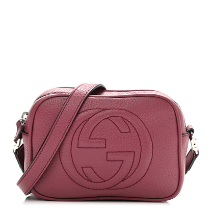 Gucci Pebbled Calfskin Children's Mini Soho Disco Messenger Bag Peonia Flower 9 of 25