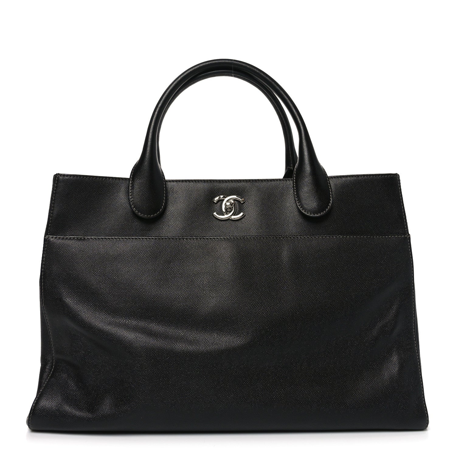 Chanel Caviar Medium Cerf Executive Shopper Tote Black 1 of 10