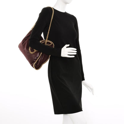 Stella McCartney Shaggy Deer Falabella Fold Over Tote Burgundy 2 of 6