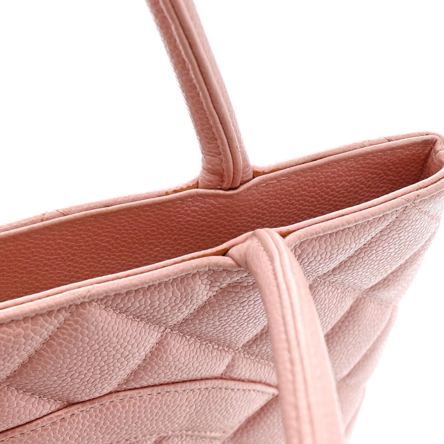 Chanel Caviar Quilted Medallion Tote Light Pink 12 of 13