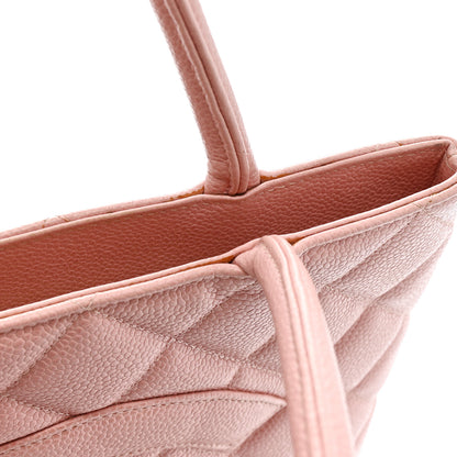 Chanel Caviar Quilted Medallion Tote Light Pink 12 of 13