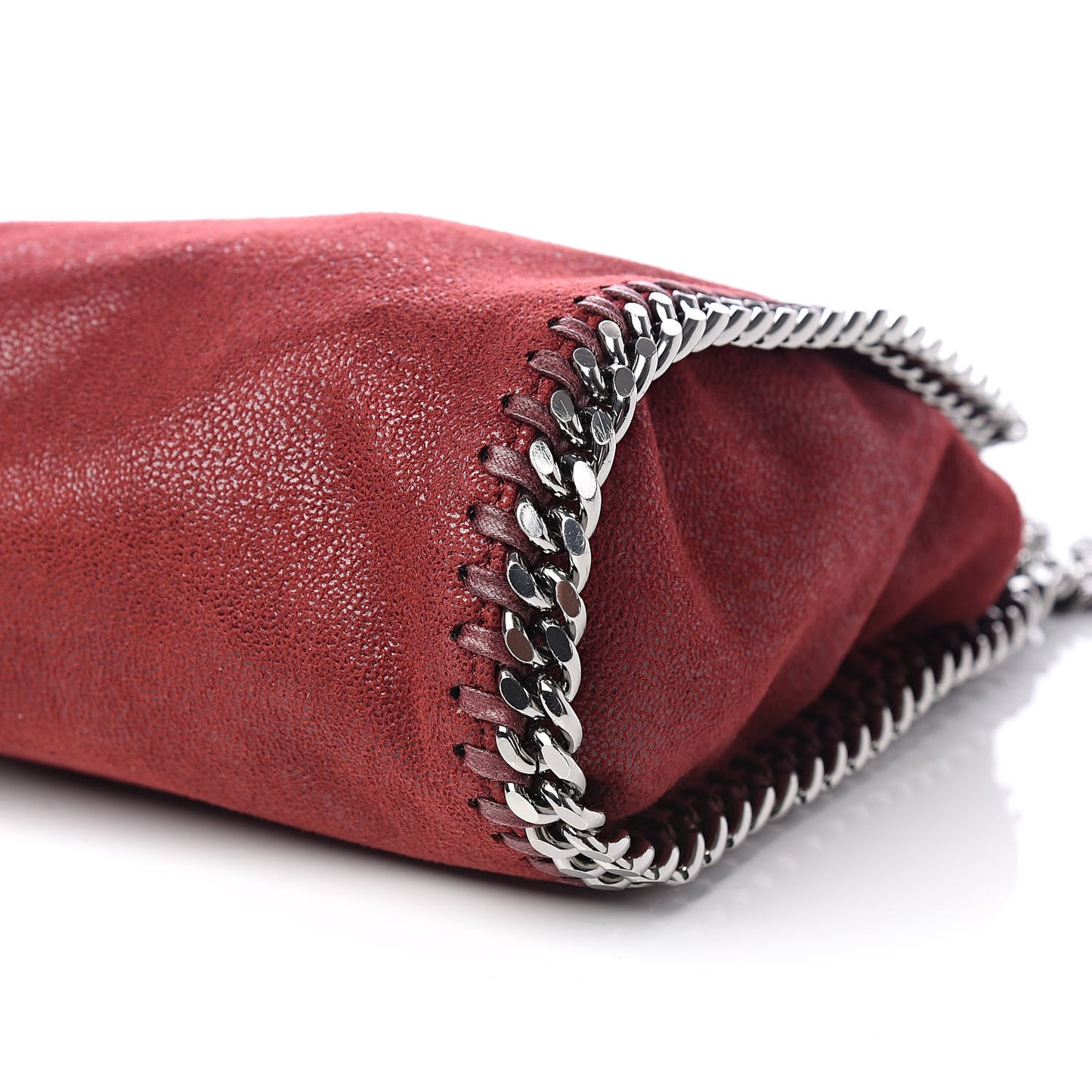 Shaggy Deer Mini Falabella Fold Over Tote Ruby