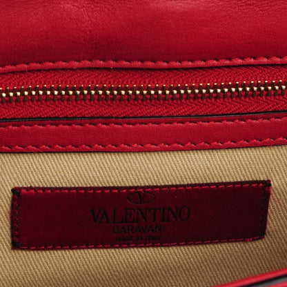 Valentino Garavani Patent Small Glam Lock Rockstud Flap Rosso Valentino 6 of 8
