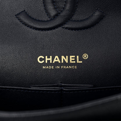 Chanel Caviar Quilted Medium Double Flap Dark Blue 6 of 10