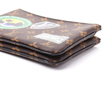 Louis Vuitton Monogram World Tour Double Zip Pochette 6 of 9